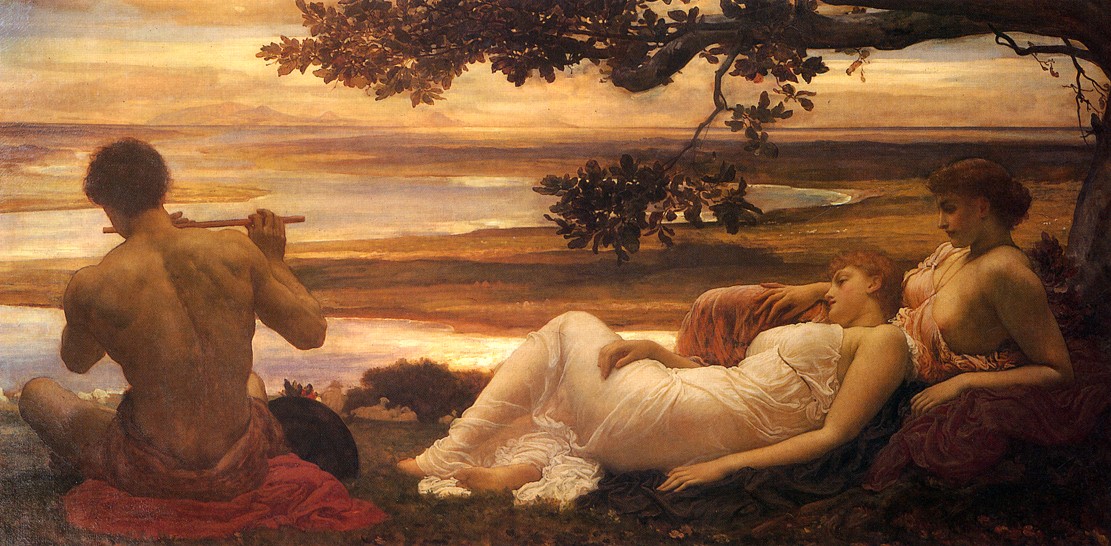 Idilio (c. 1880-81), pintura de Frederic Cameron Leighton.