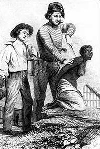 Carimba, carimbo o calimbo: marca a hierro candente en esclavos.