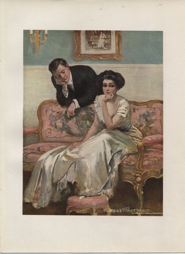 El hasto de la pareja es evidente en este cuadro de Clarence F Underwood: 