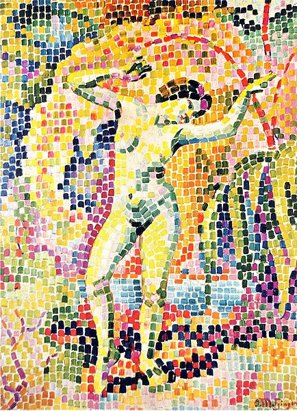 divisionismo: La Dance (Bacchante) de Jean Metzinger del ao 1906. Presente en el museo Rijksmuseum Krller-Mller, Otterlo, Pases Bajos.