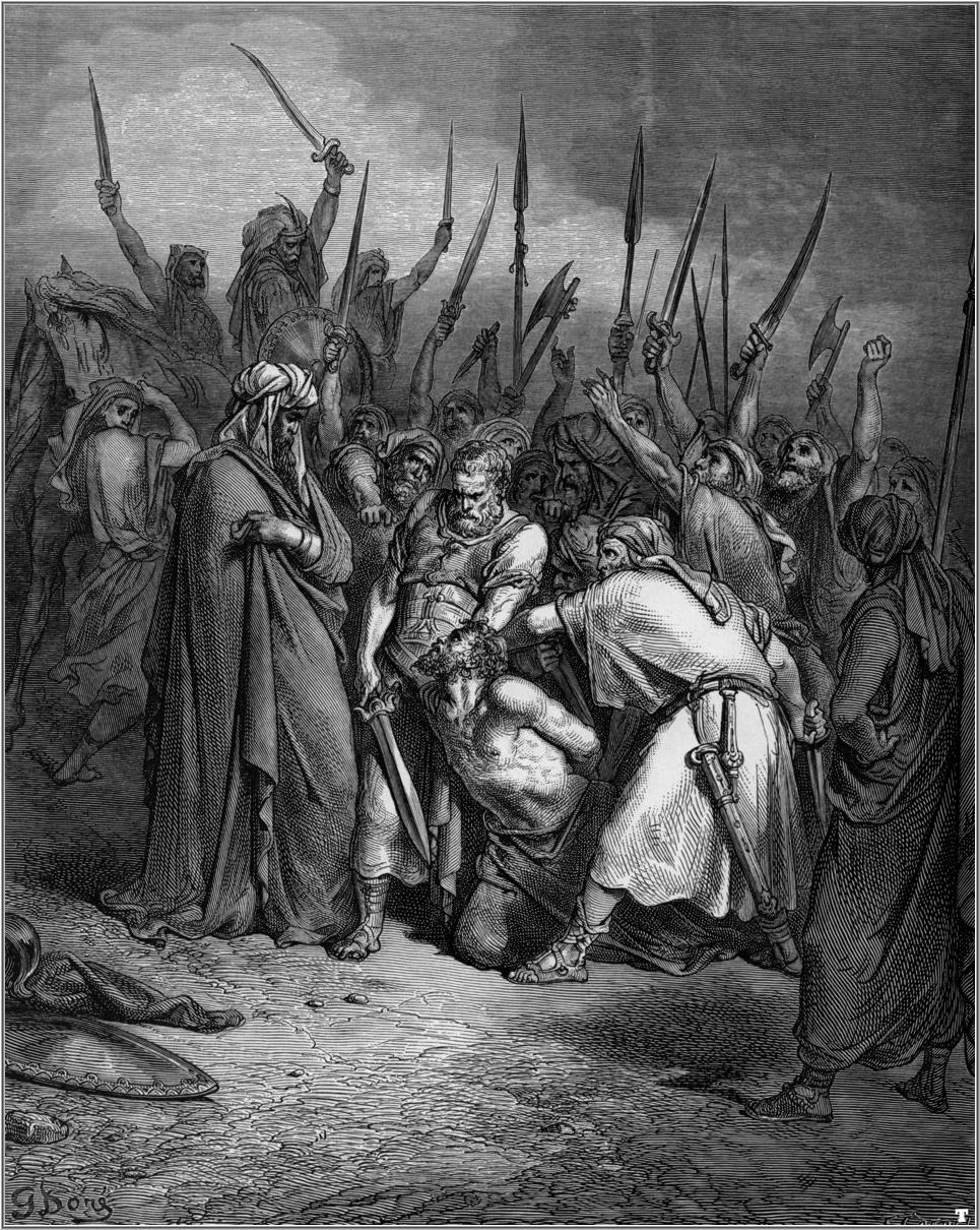 La muerte de Agag, pintura de Gustave Dor.