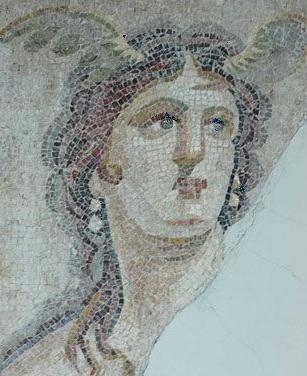 Un mosaico de Tethys del Museo Antakya en Turqua - ella era una deidad griega que supervisaba los ros de agua dulce del mundo y la madre y abuela de miles de otras deidades.