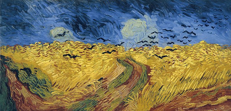 Trigal con cuervos, Campo de trigo con cuervos o Trigal bajo la tormenta, es un leo sobre lienzo del pintor holands Vincent van Gogh en 1890.