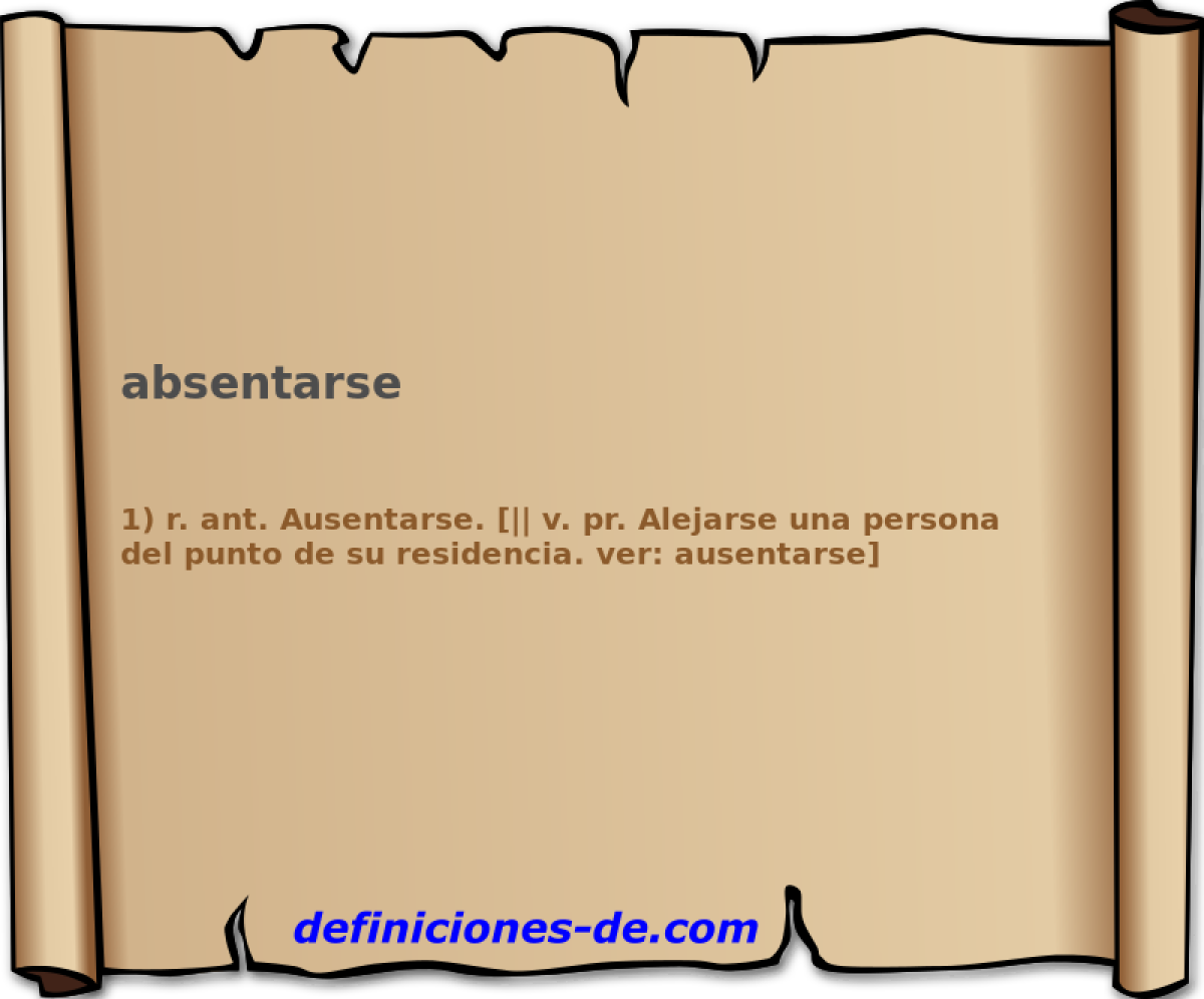 absentarse 