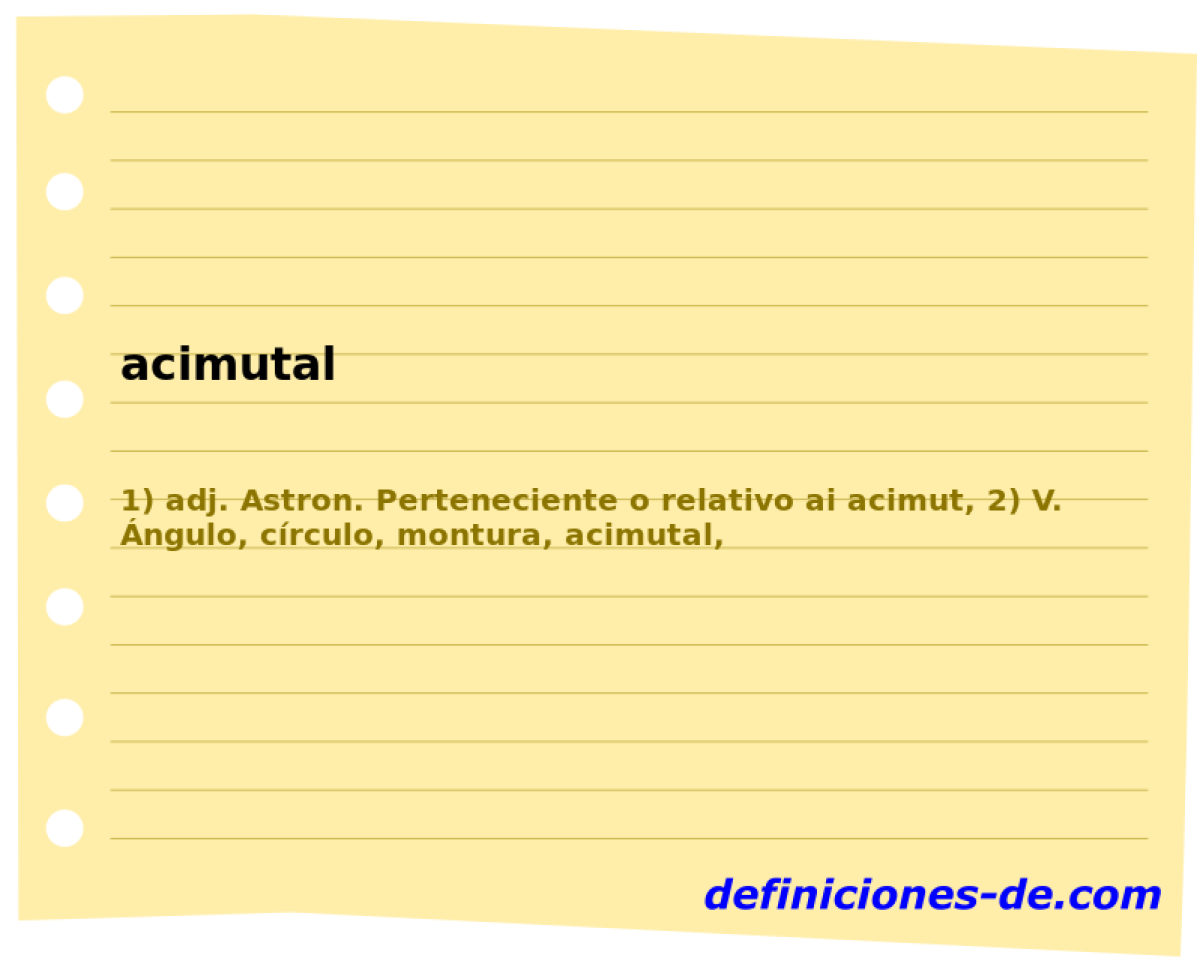 acimutal 