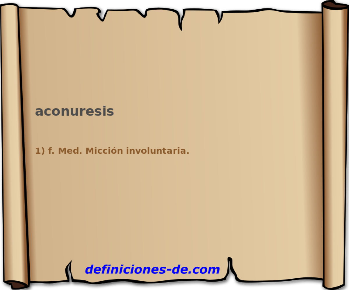 aconuresis 