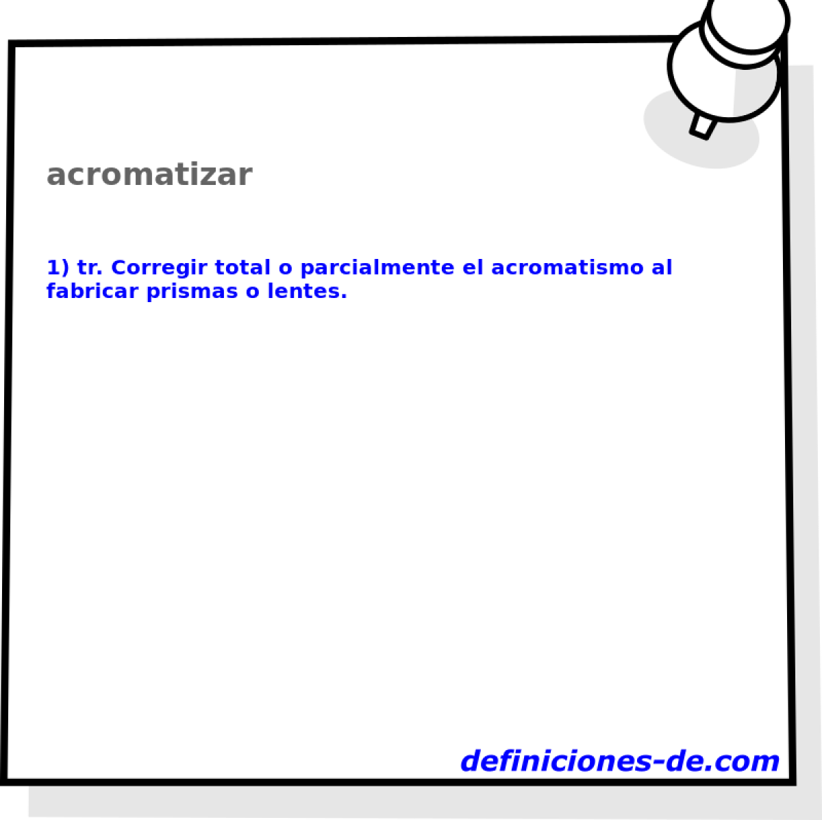 acromatizar 