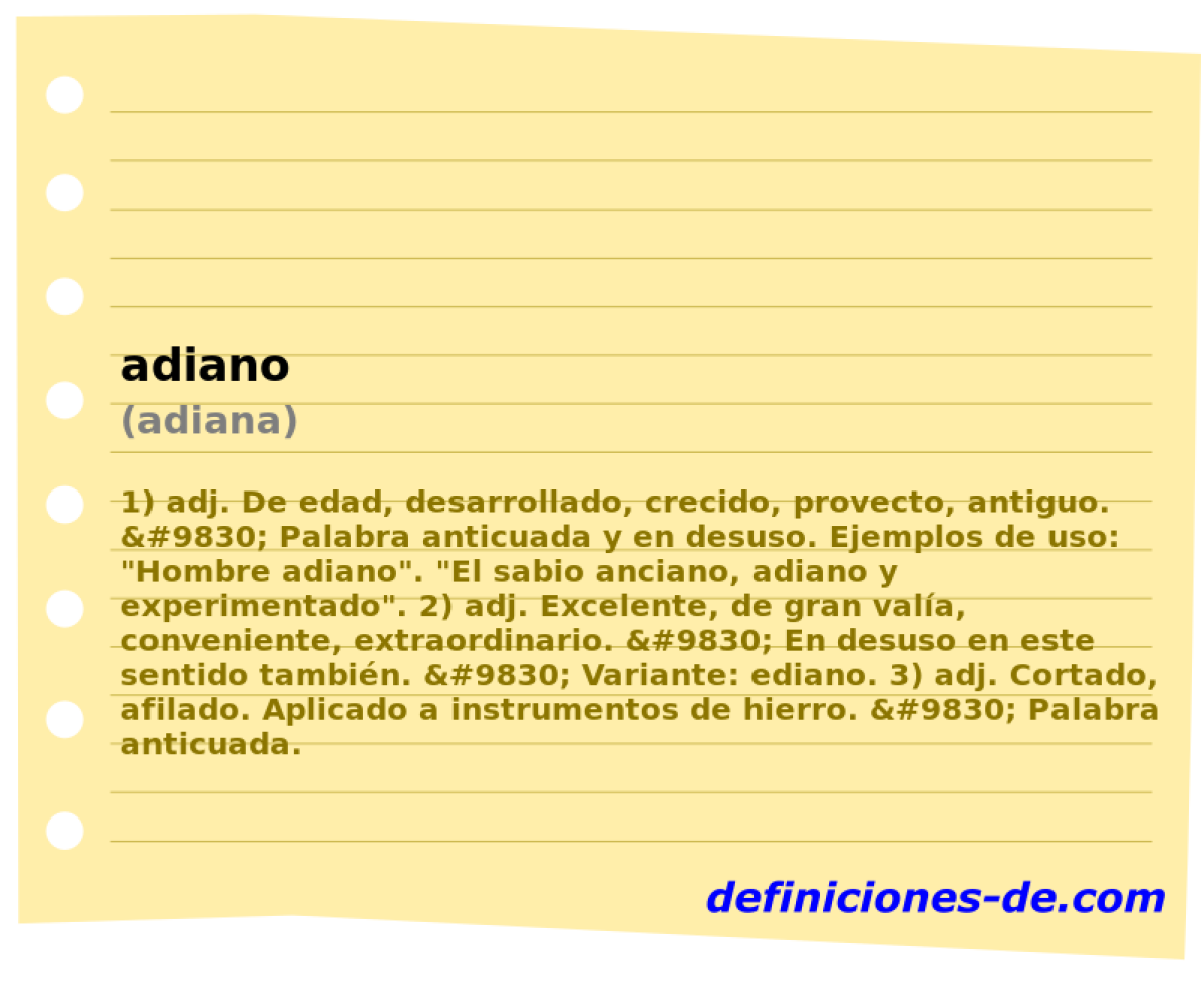 adiano (adiana)