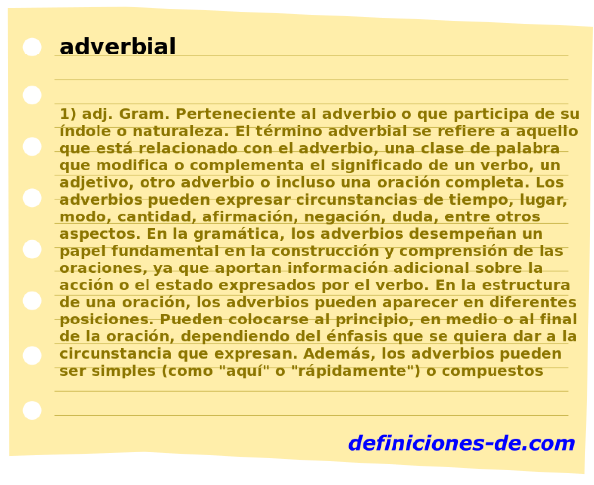 adverbial 