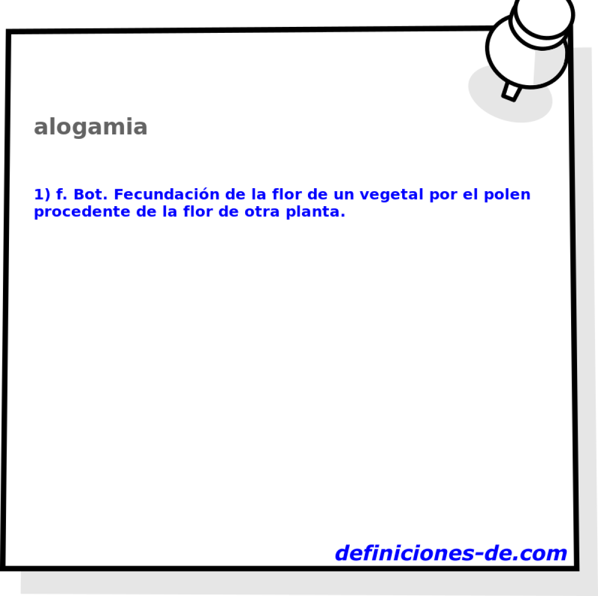 alogamia 