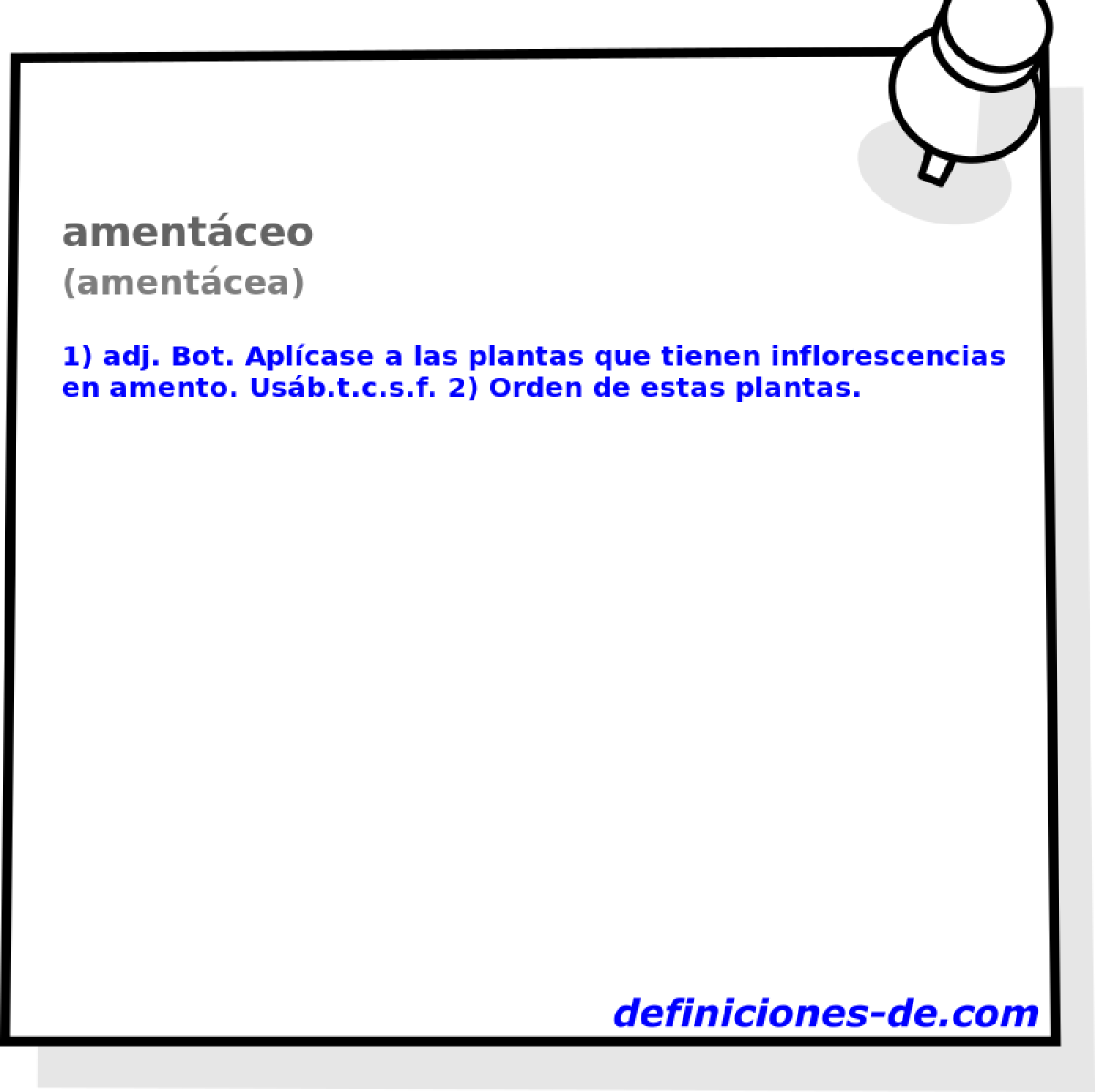 amentceo (amentcea)