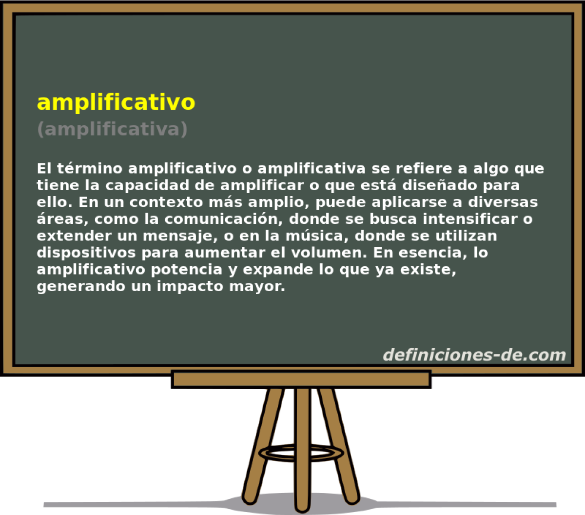 amplificativo (amplificativa)