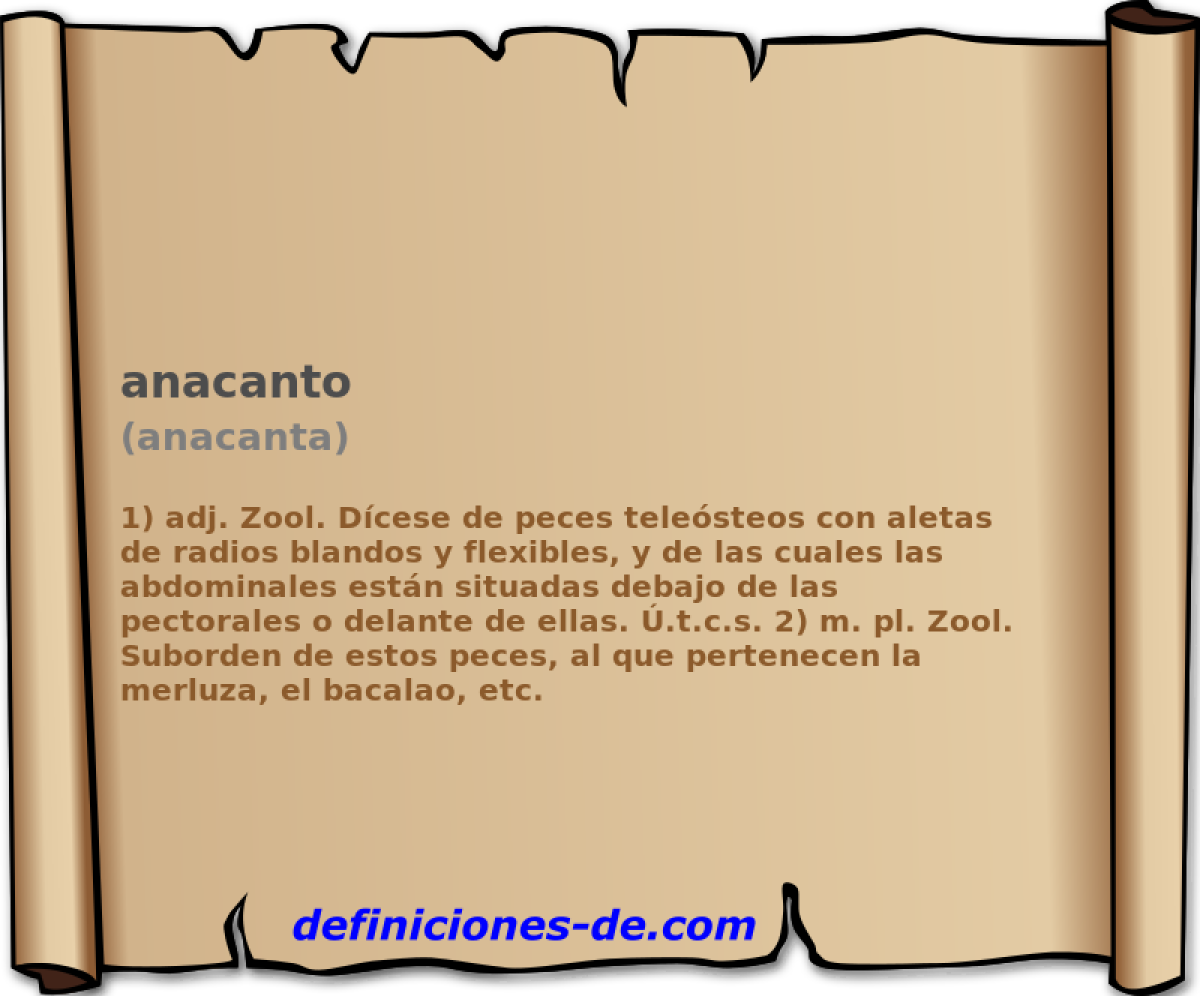 anacanto (anacanta)