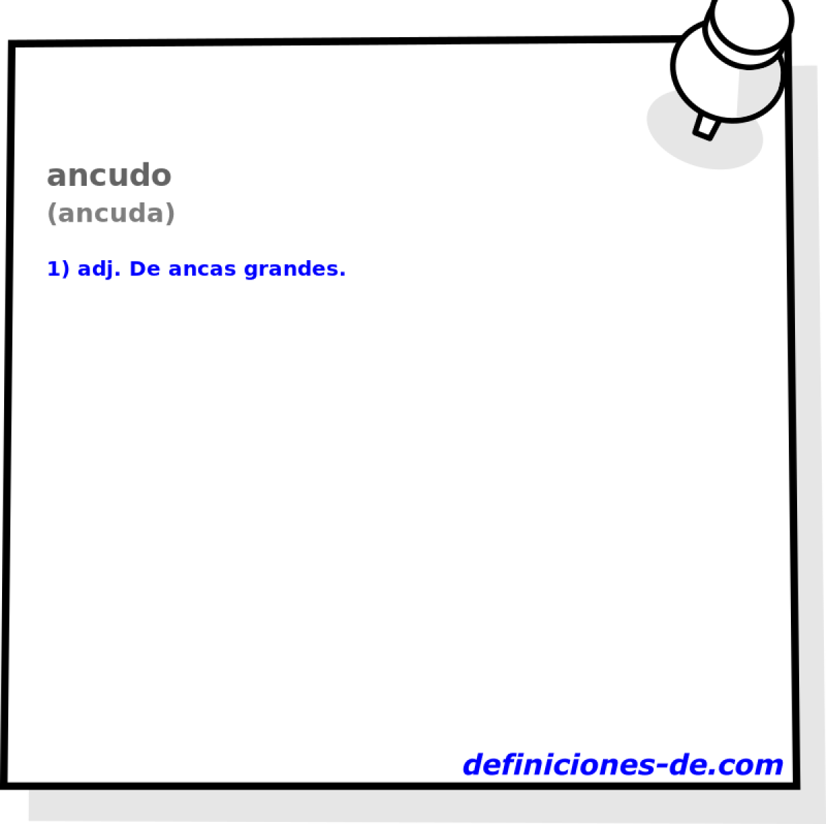 ancudo (ancuda)