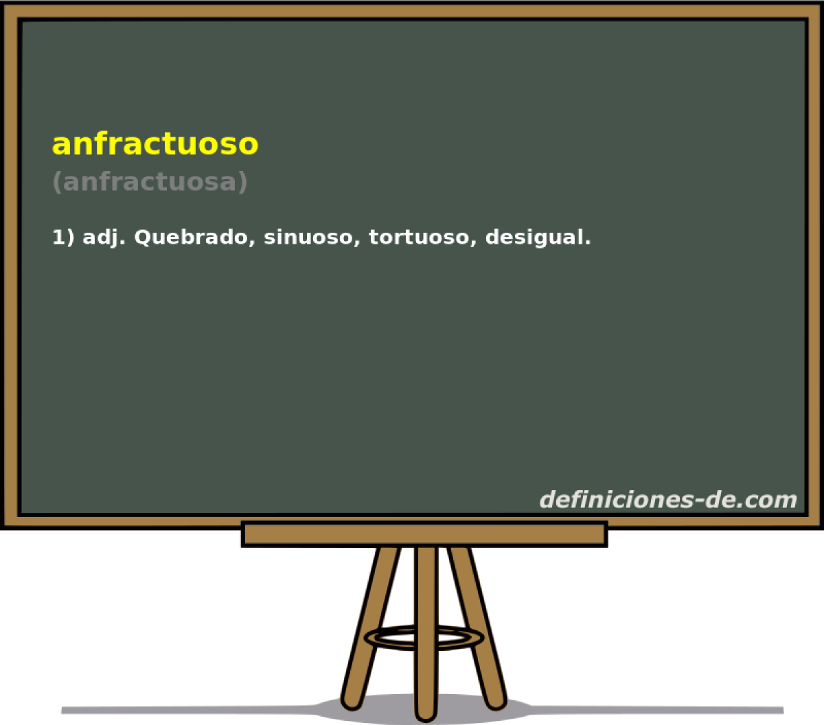 anfractuoso (anfractuosa)