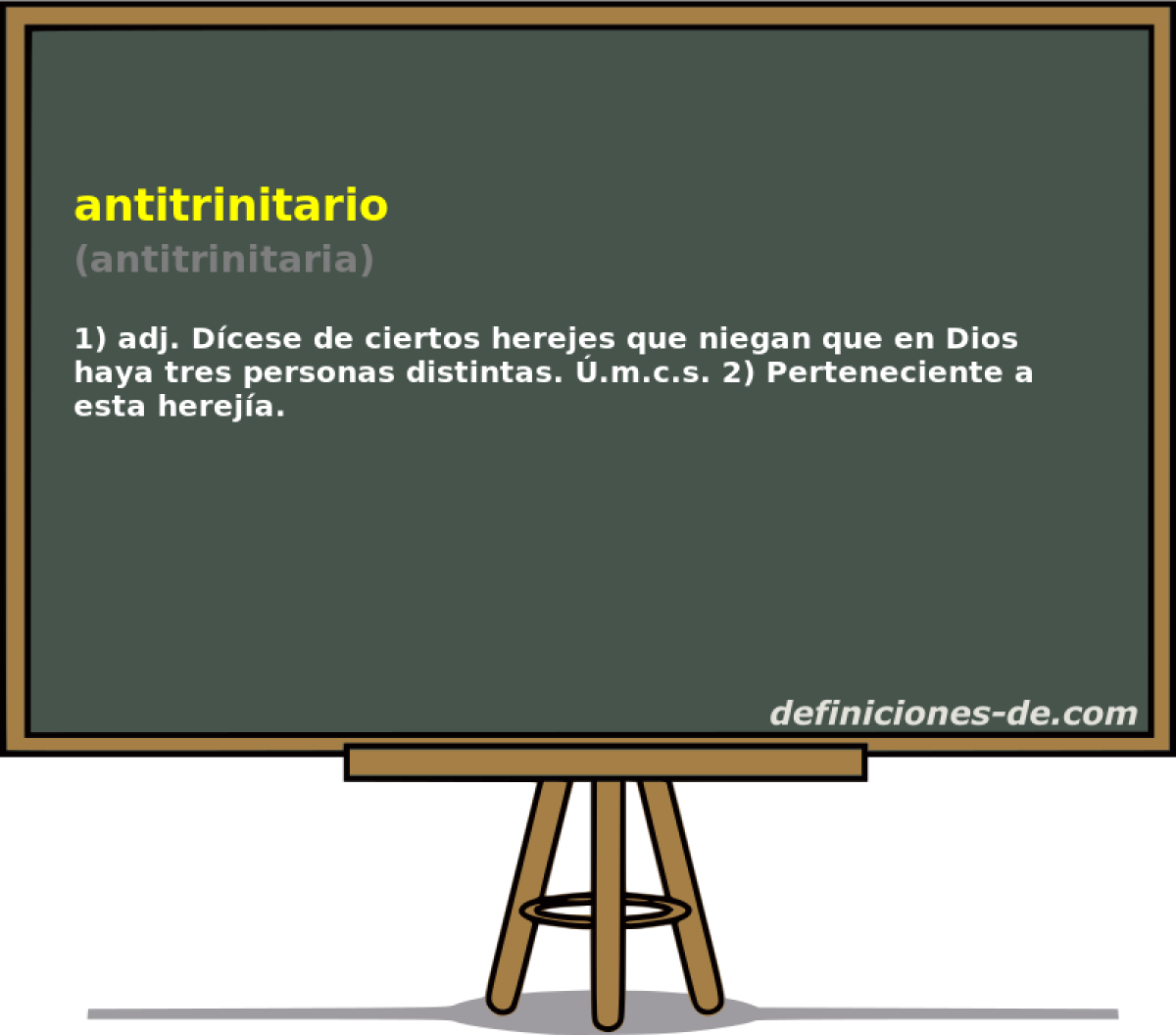 antitrinitario (antitrinitaria)