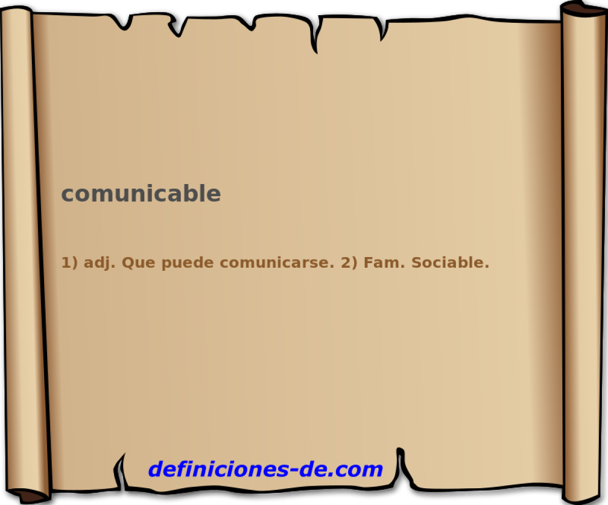comunicable 