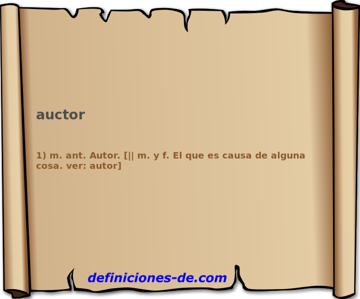 auctor 