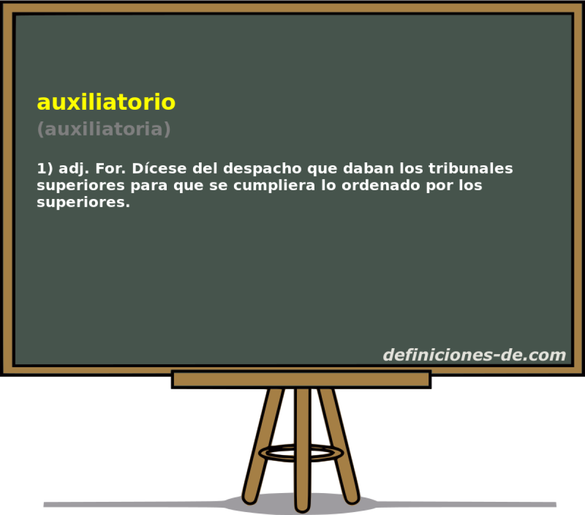 auxiliatorio (auxiliatoria)