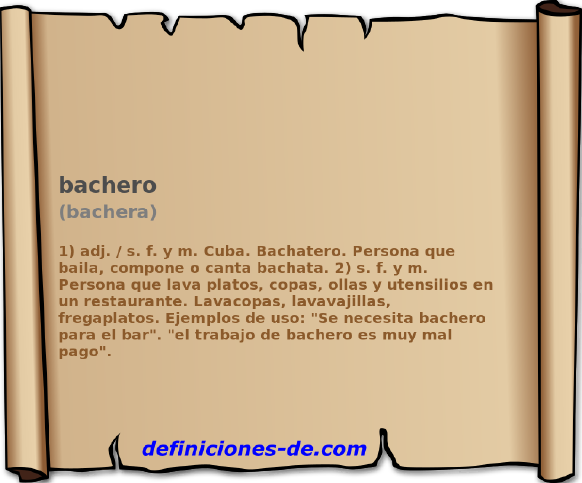 bachero (bachera)