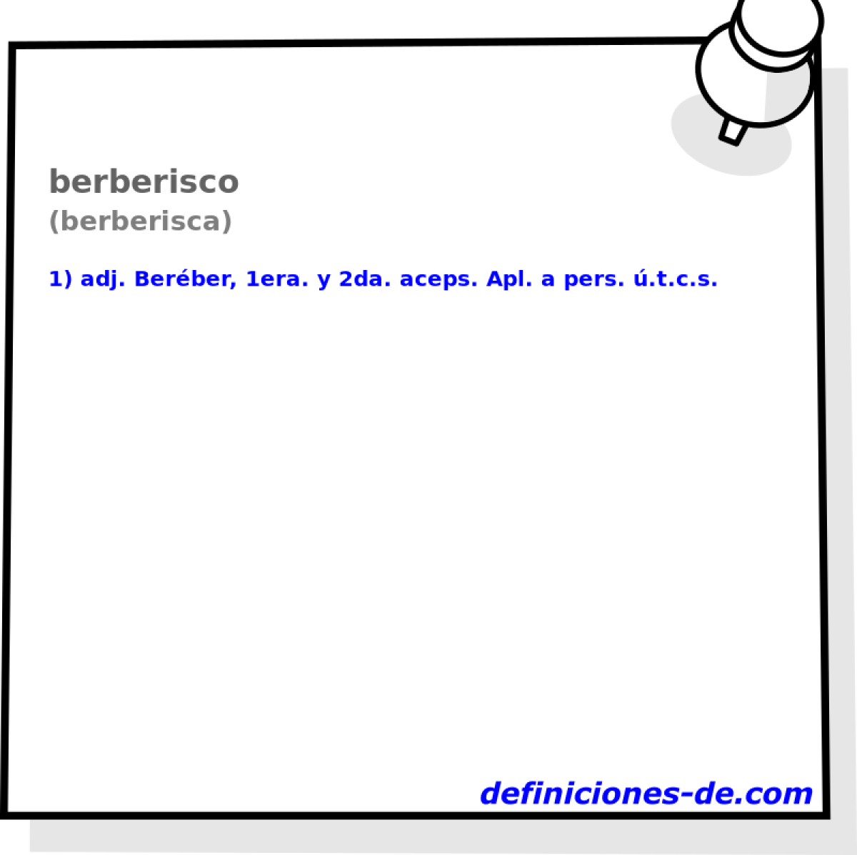 berberisco (berberisca)