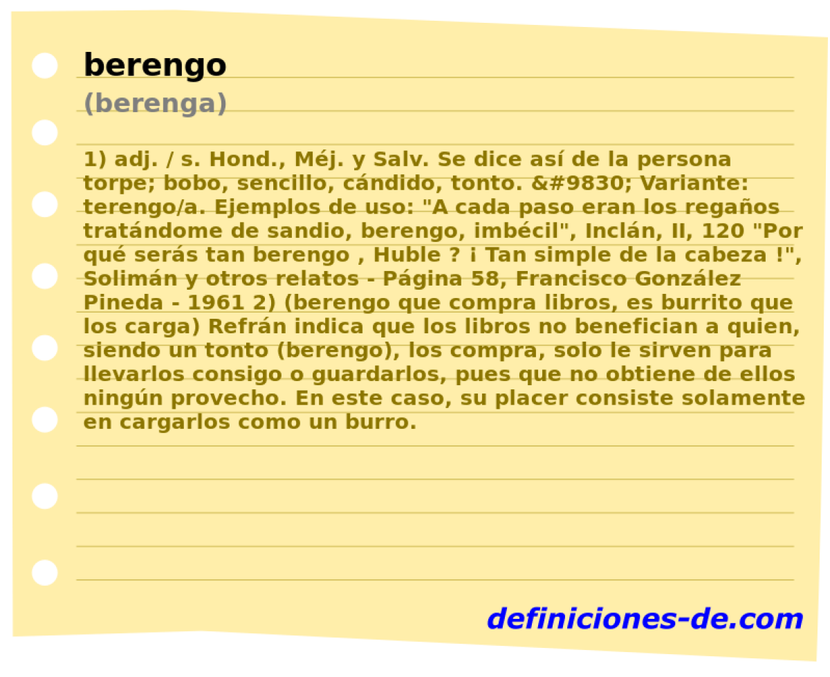 berengo (berenga)