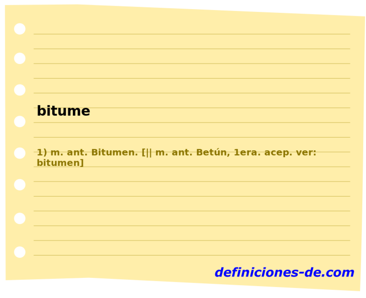 bitume 