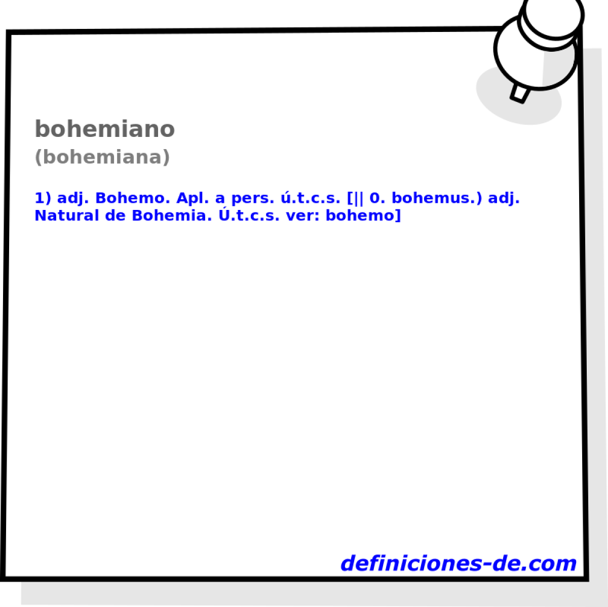 bohemiano (bohemiana)