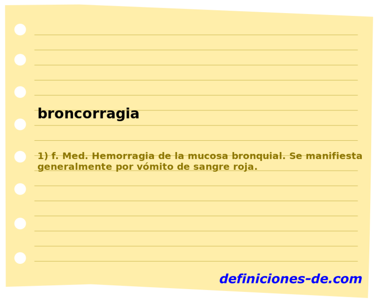 broncorragia 