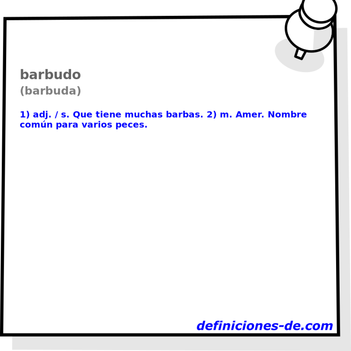barbudo (barbuda)