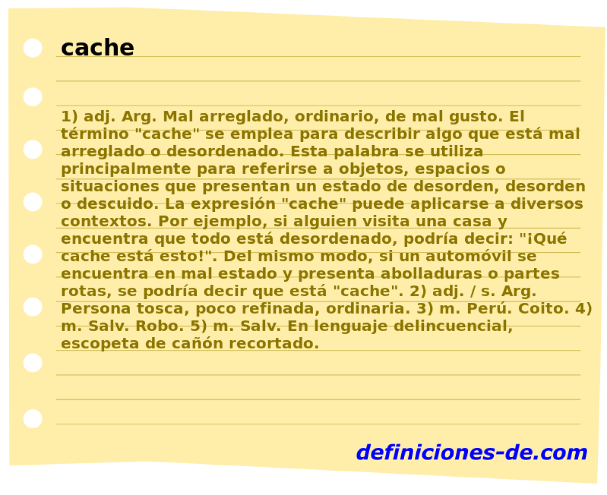 cache 