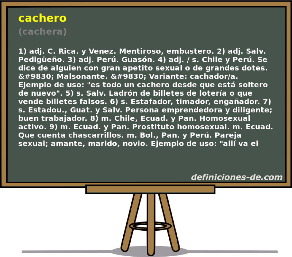 cachero (cachera)
