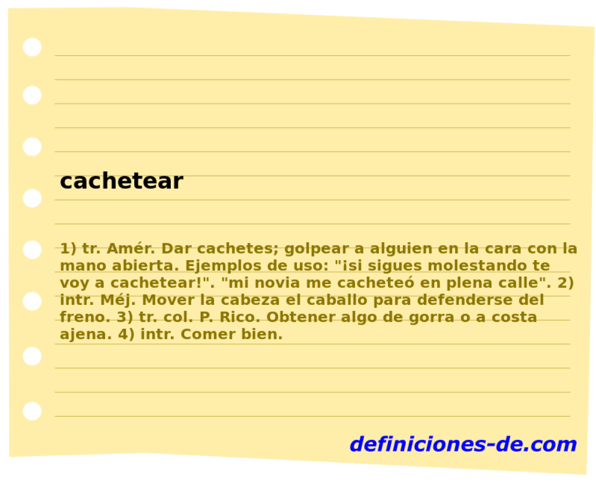 cachetear 