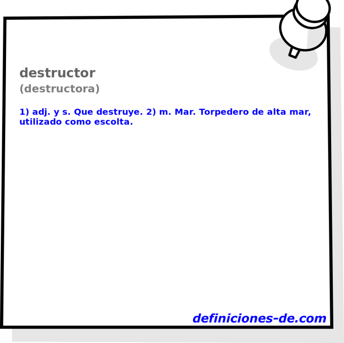 destructor (destructora)