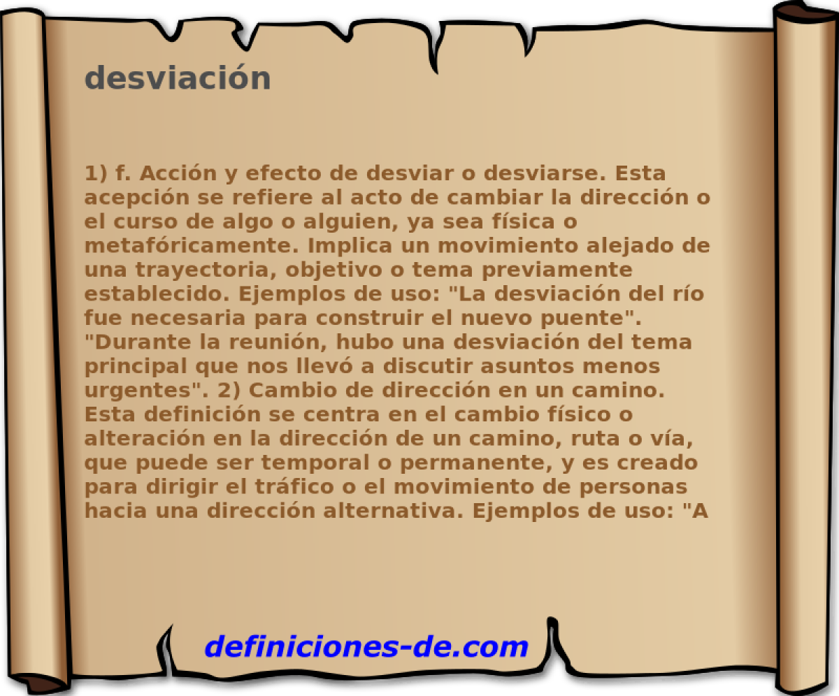 desviacin 
