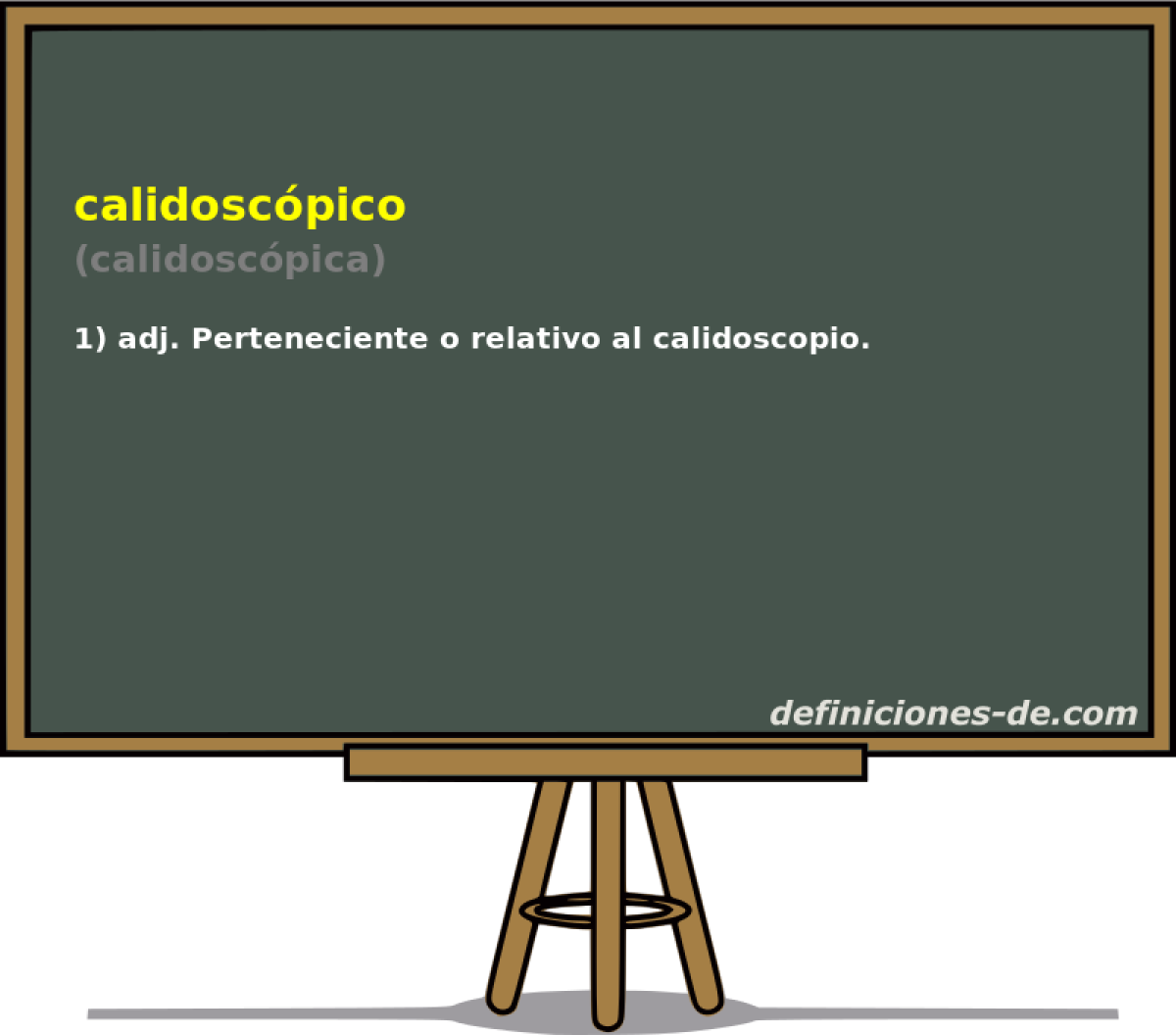 calidoscpico (calidoscpica)