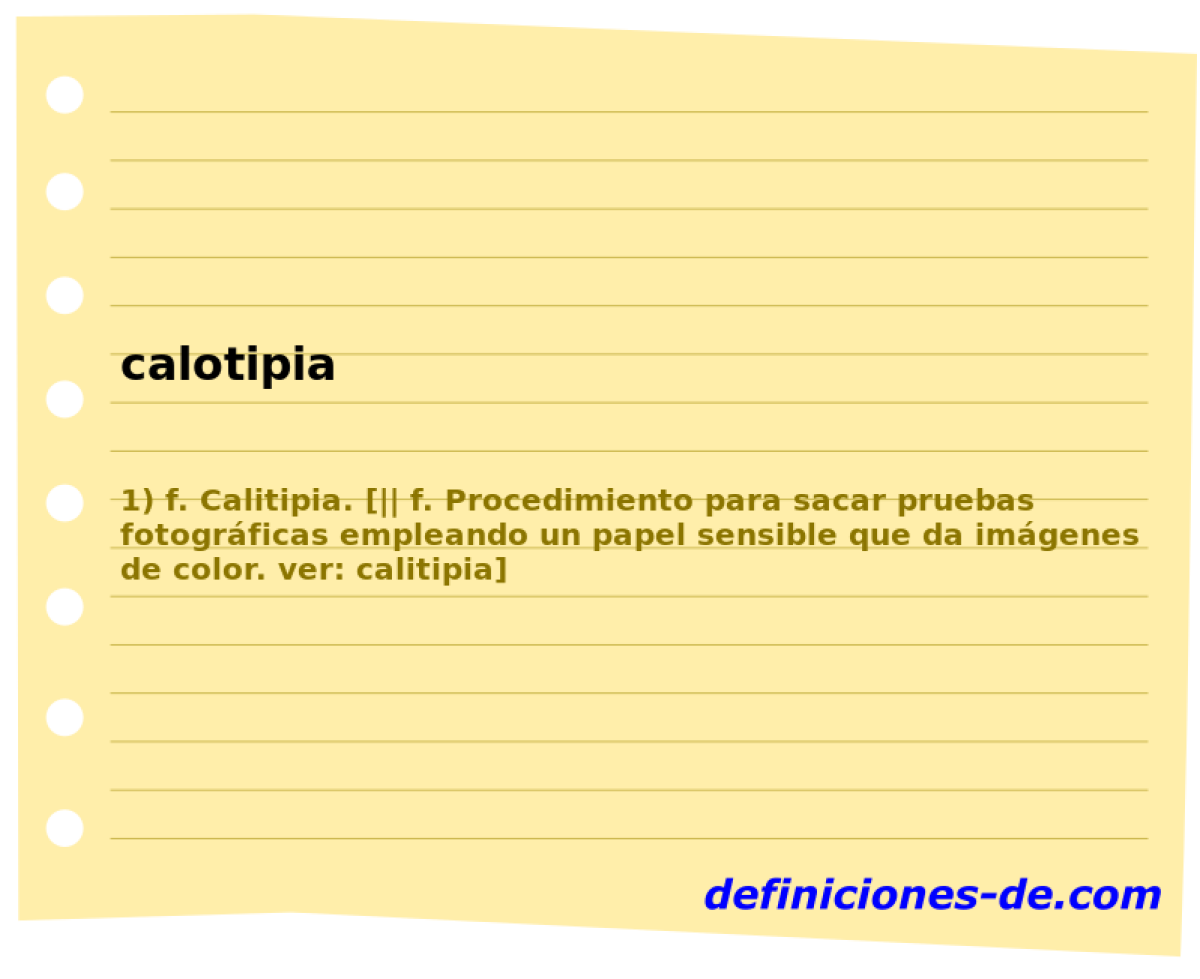 calotipia 