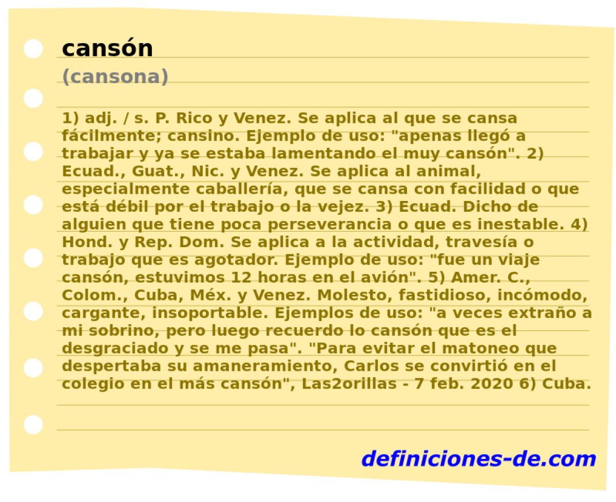 cansn (cansona)