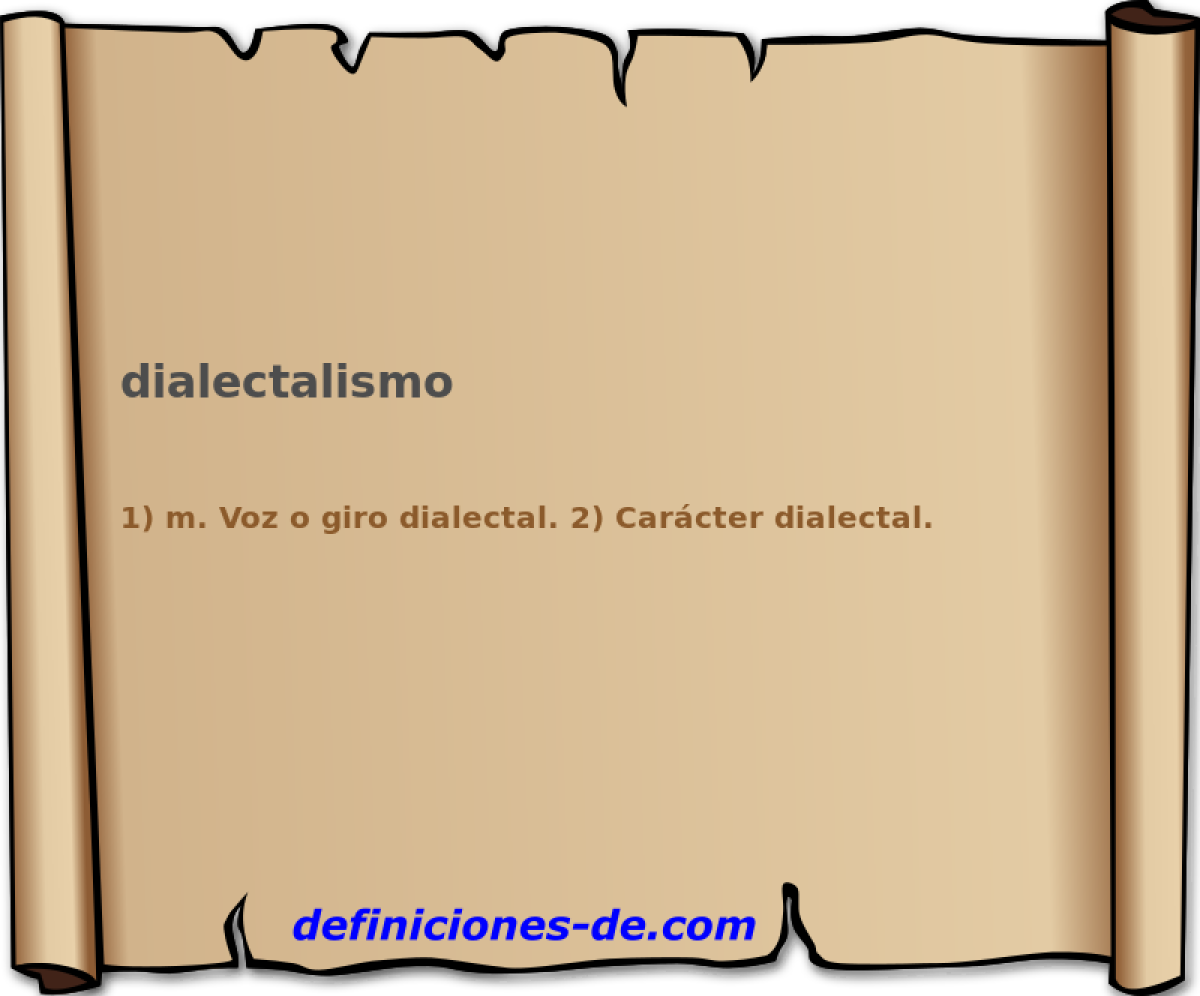 dialectalismo 