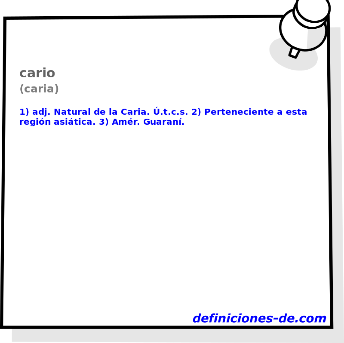 cario (caria)