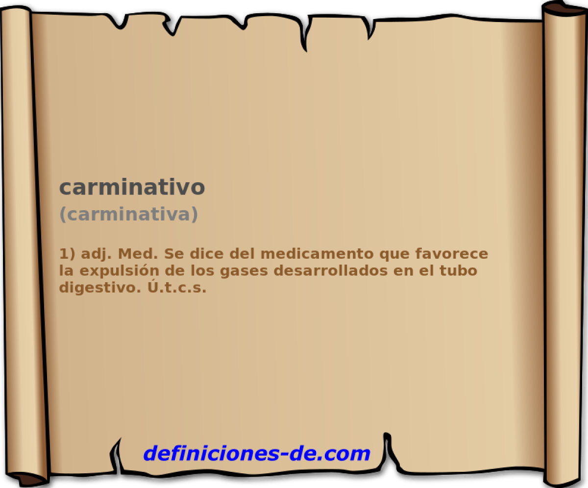 carminativo (carminativa)