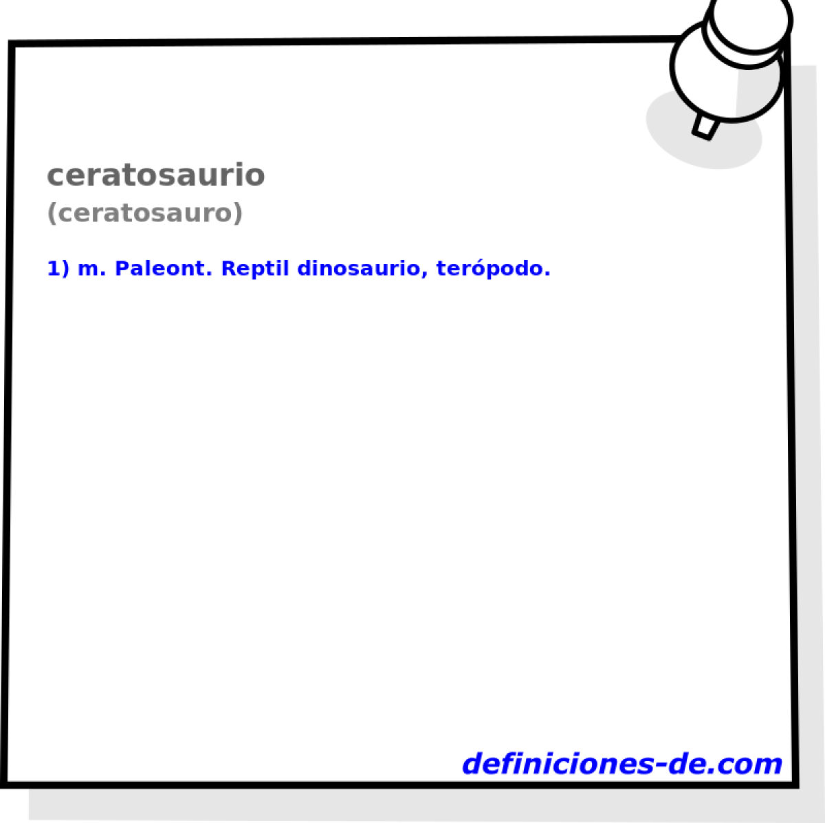 ceratosaurio (ceratosauro)