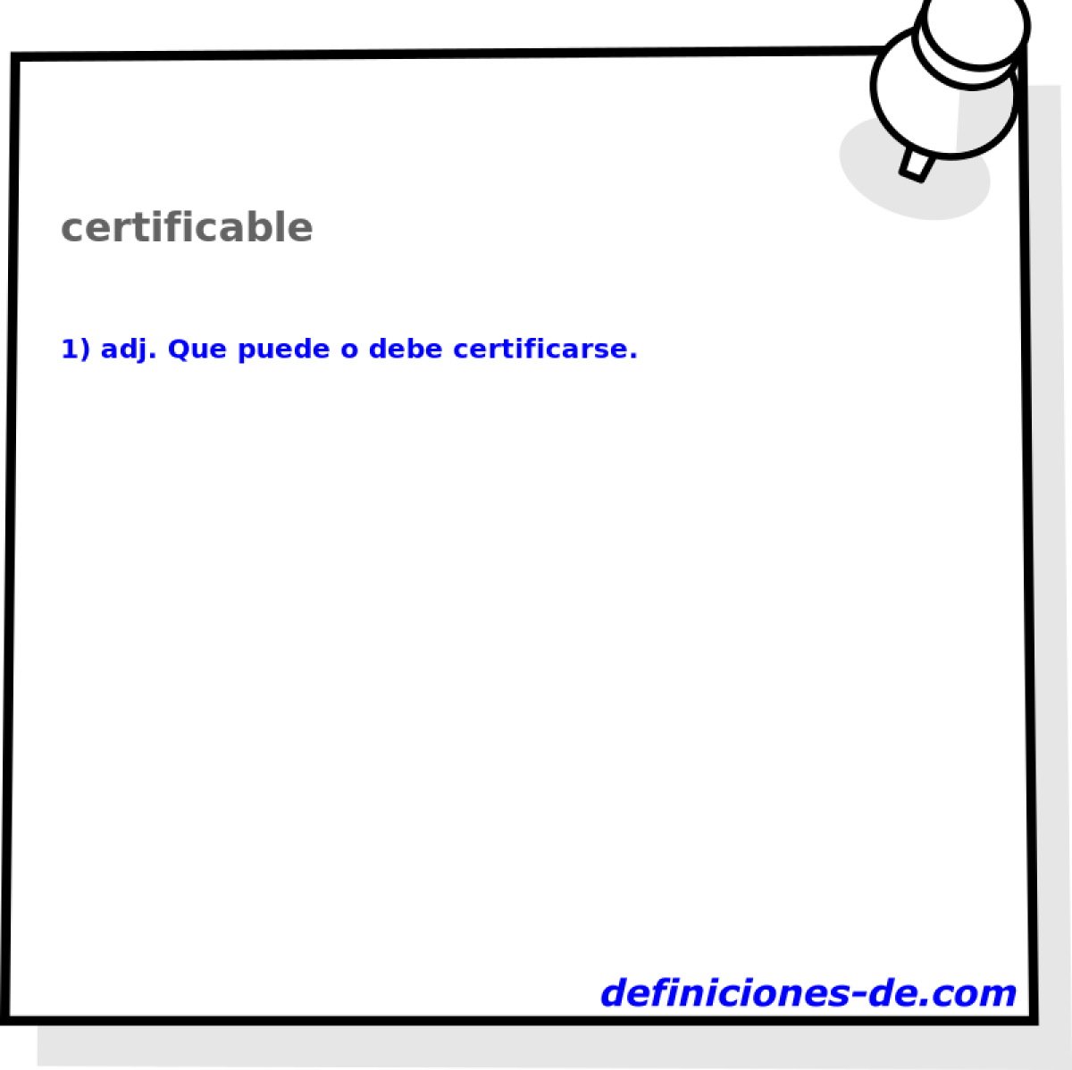 certificable 