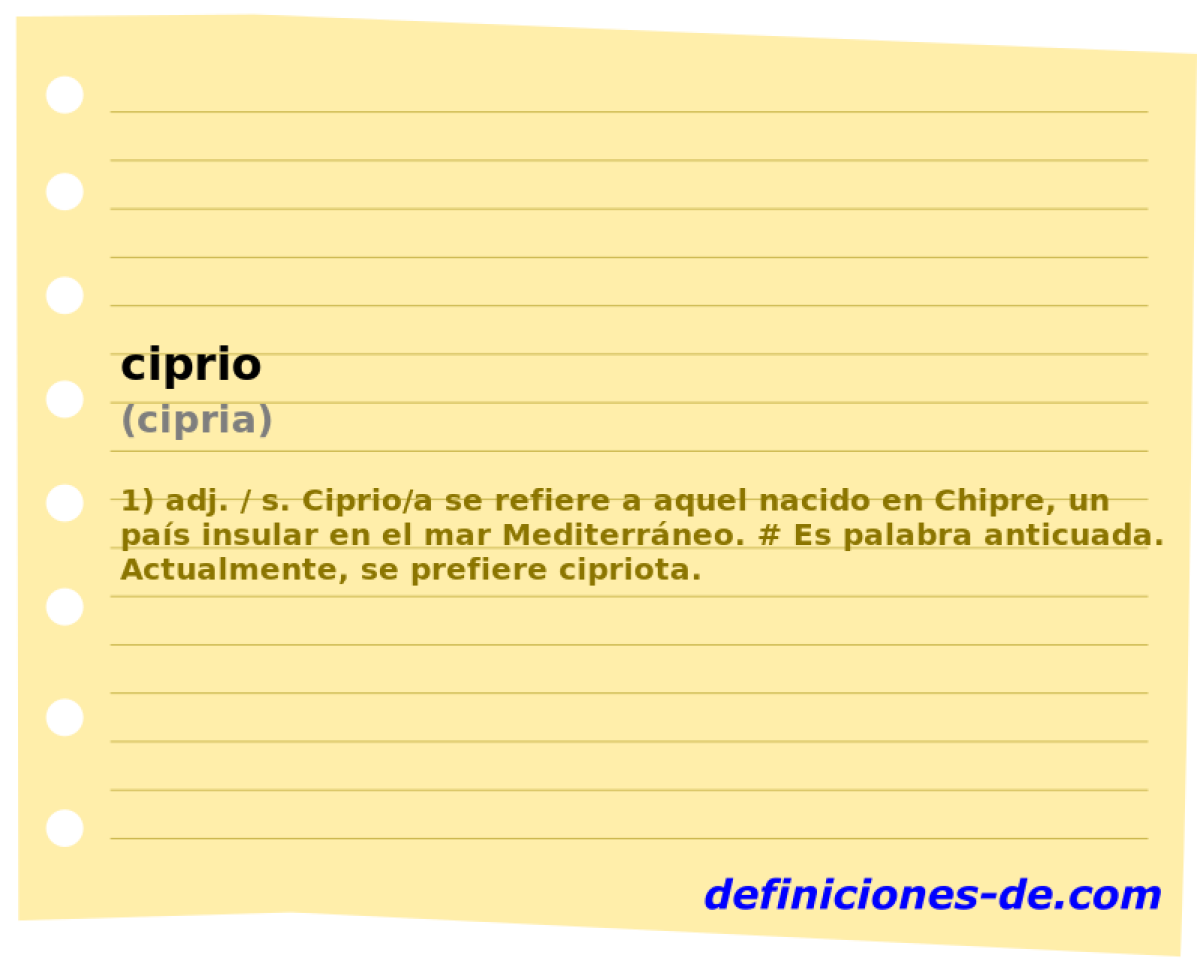 ciprio (cipria)