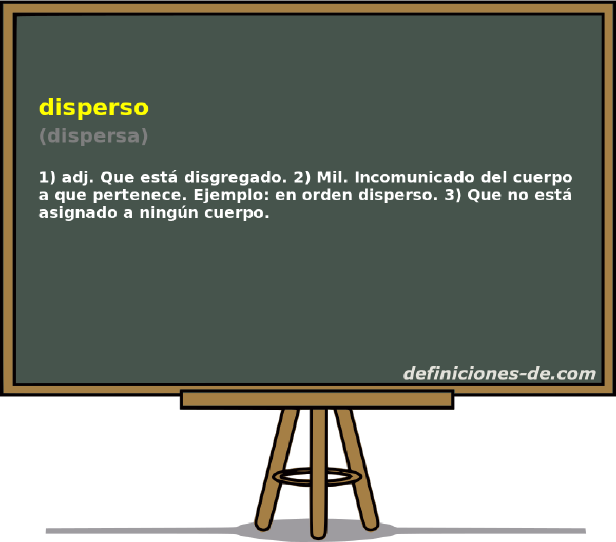 disperso (dispersa)