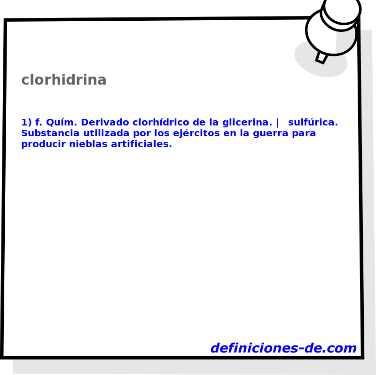 clorhidrina 