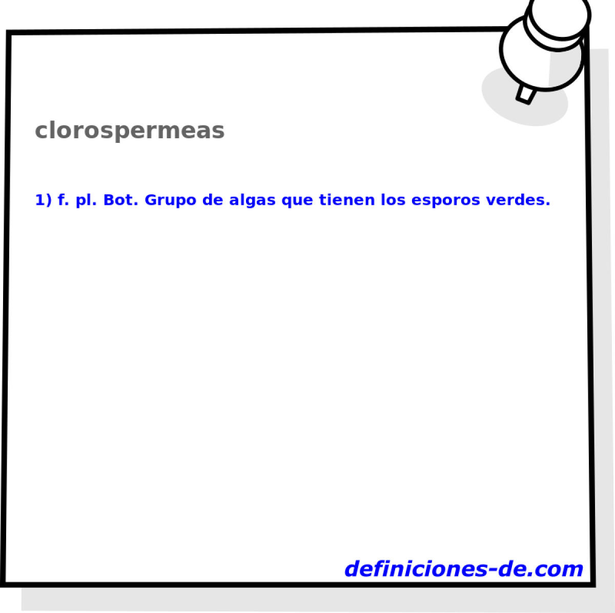 clorospermeas 