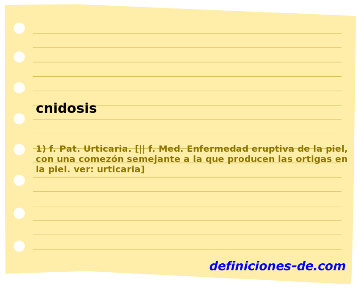 cnidosis 