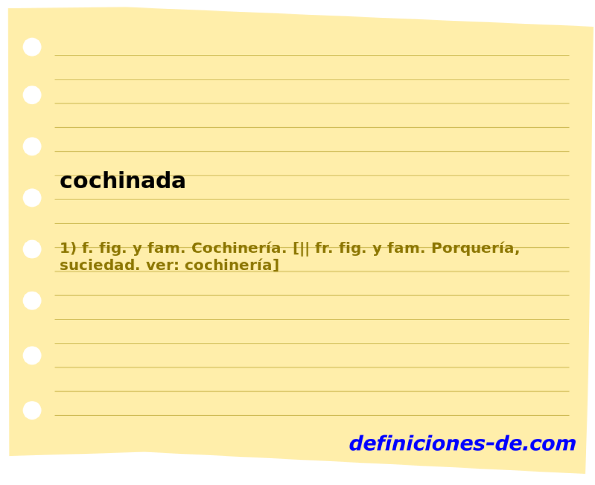 cochinada 