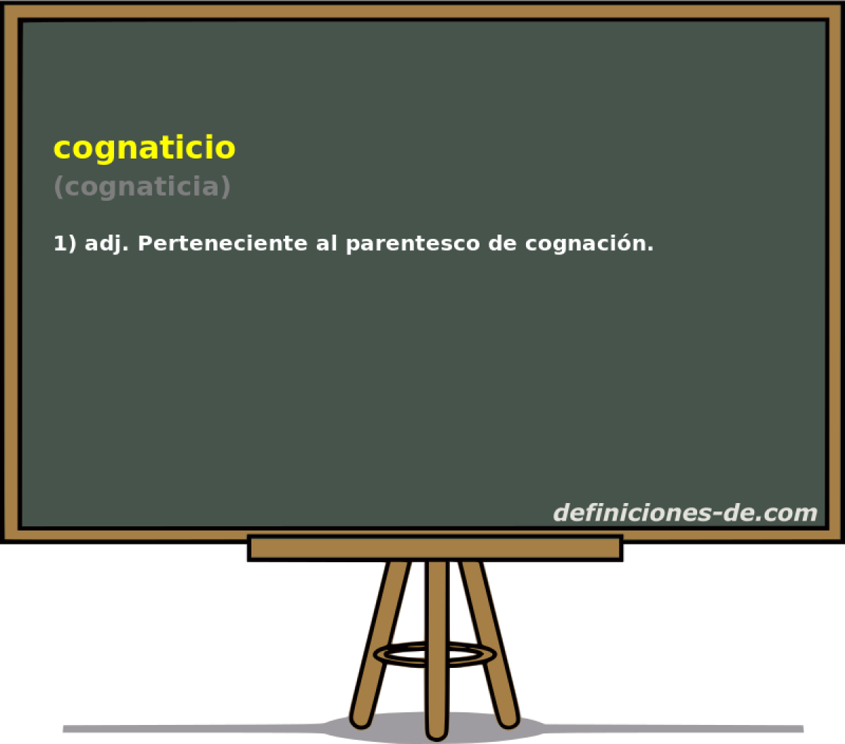 cognaticio (cognaticia)